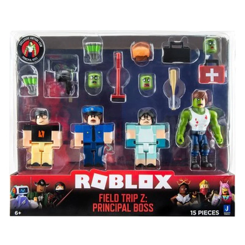 Roblox Action Collection - Field Trip Z: Principal Boss Figures 6Pk (Includes Exclusive Virtual Item)