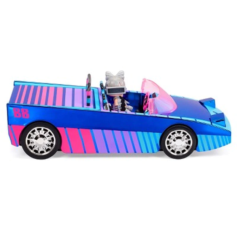 LOL Surprise Dance Machine Car with Exclusive Doll, Surprise Pool, Dance Floor and Magic Blacklight