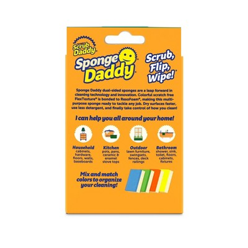 Scrub Daddy Colors - 4ct Sponges - Box 
